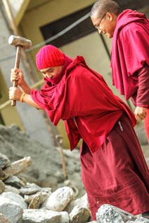 Inde, Sikkim, Monastère de Rumtek, Karmapa
