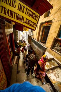 Les ruelles de Varanasi