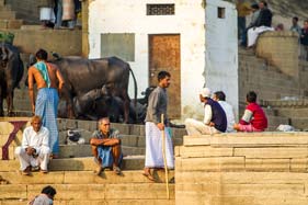 Sur les Gath, Inde, Varanasi