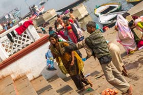 Sur les Gath, Inde, Varanasi