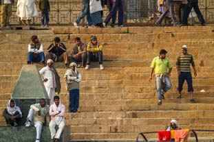 Sur les Gath, Inde, Varanasi