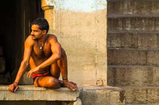 Sur les Gath, Inde, Varanasi