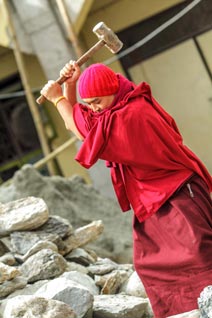 Inde, Sikkim, Monastère de Rumtek, Karmapa