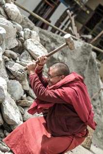 Inde, Sikkim, Monastère de Rumtek, Karmapa