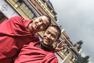 Inde, Sikkim, Monastère de Rumtek, Karmapa