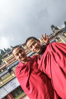Inde, Sikkim, Monastère de Rumtek, Karmapa