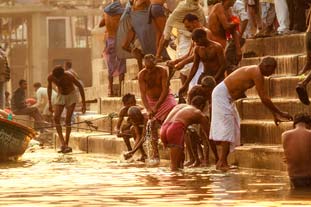 Sur les Gath, Inde, Varanasi